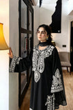 Shehnai Embroidered 3pc - Black