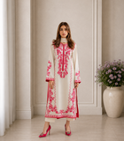 Raya Embroidered 3pc With Long shirt