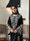 Shehnai Embroidered 3pc - Black