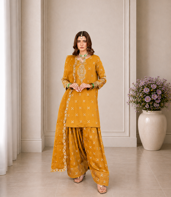 Almas Embroiderd 3pc - Lawn