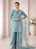 Shabnam Embroidered 3pc With Farshi Shalwar