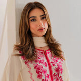Raya Embroidered 3pc With Long shirt